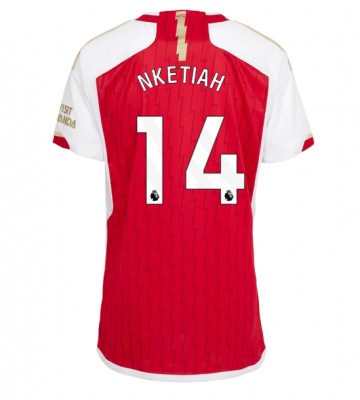 Arsenal Eddie Nketiah #14 Primera Equipación Mujer 2023-24 Manga Corta